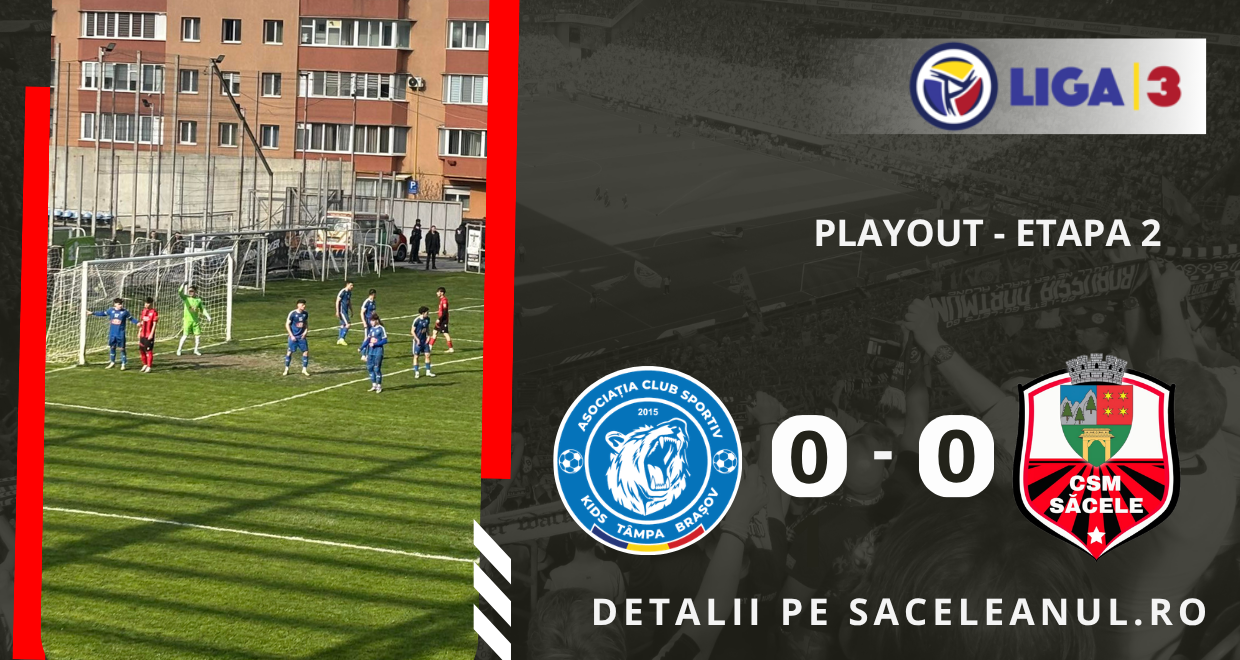 Duel fără gol între Kids Tâmpa și CSM Săcele