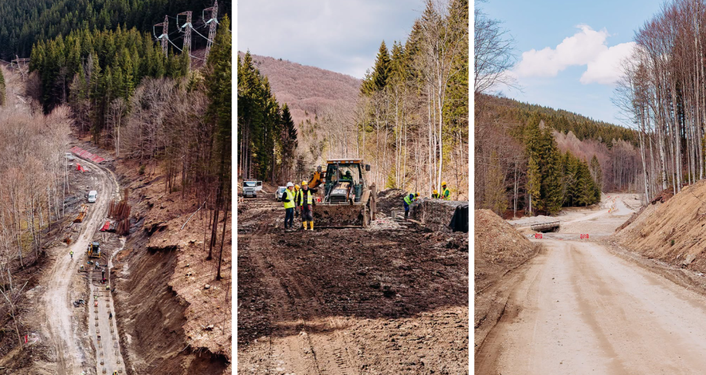 Drumul Valea Doftanei-Săcele avansează cu 16% din lucrări