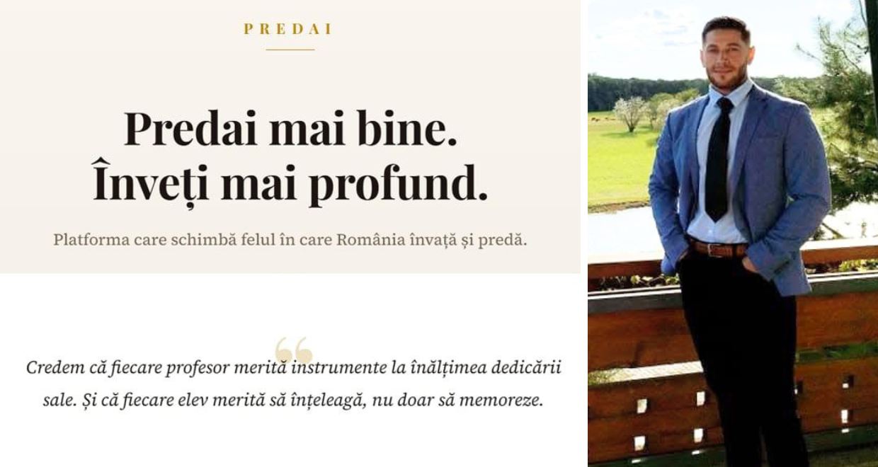 Profesor din Săcele lansează PREDAI.ro, platformă educațională pentru toată țara